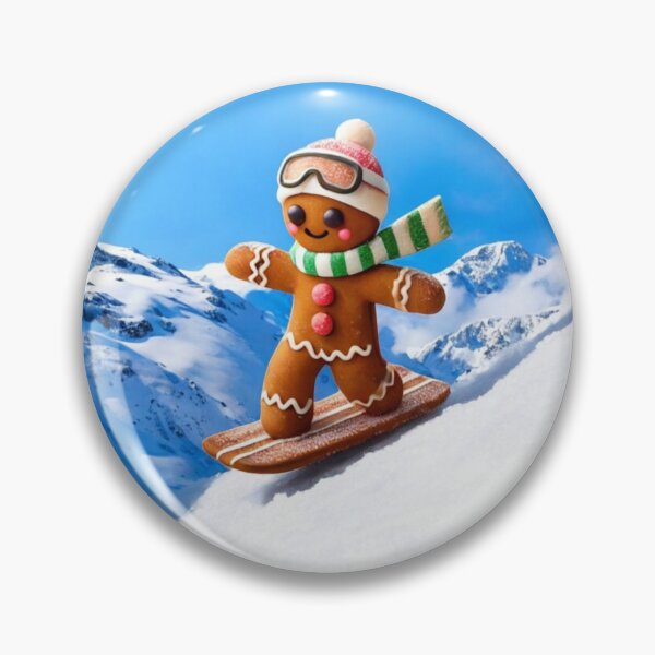Item preview, GINGERBREAD MAN CATCHING SOME SLOPES  designed and sold by Arts4U.