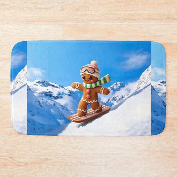 Item preview, GINGERBREAD MAN CATCHING SOME SLOPES  designed and sold by Arts4U.