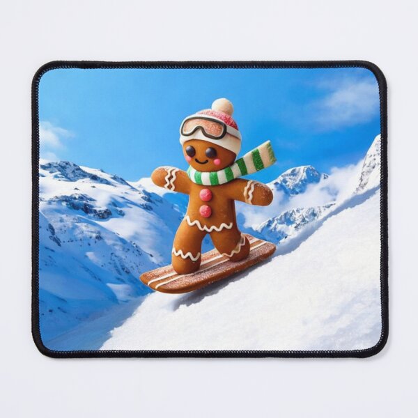 Item preview, GINGERBREAD MAN CATCHING SOME SLOPES designed and sold by Arts4U.
