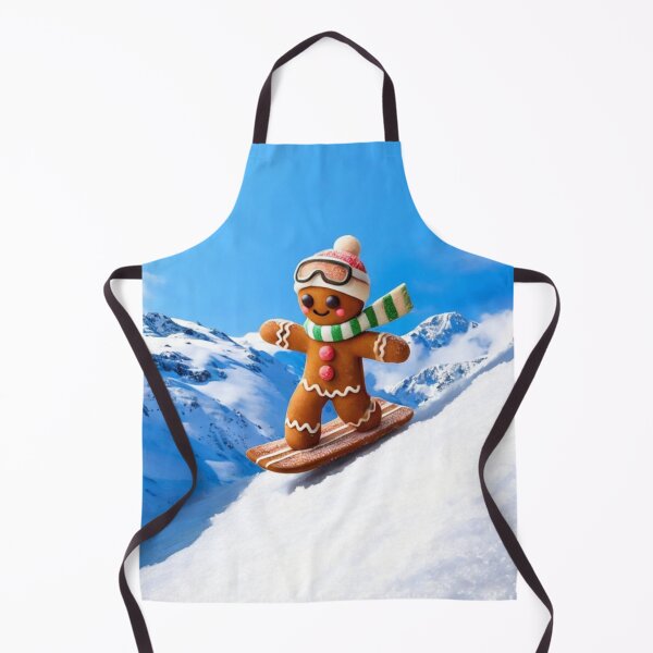 Item preview, GINGERBREAD MAN CATCHING SOME SLOPES designed and sold by Arts4U.