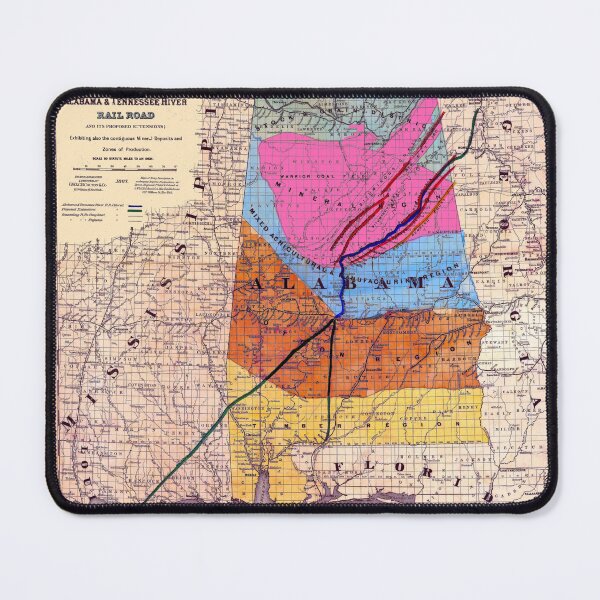 Item preview, Alabama and Tennessee River Railroad 1867 designed and sold by Chuck Mountain Poster Art.