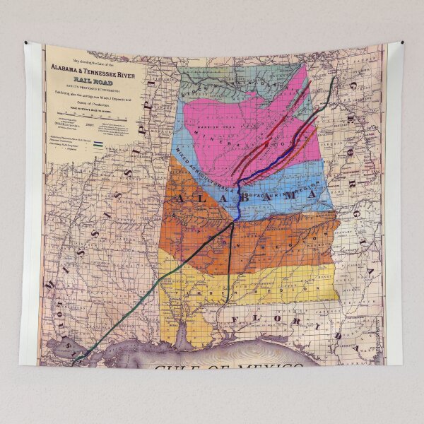 Item preview, Alabama and Tennessee River Railroad 1867 designed and sold by Chuck Mountain Poster Art.