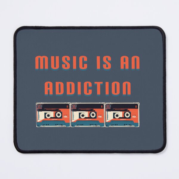 Item preview, music is an addiction, quotes designed and sold by La Loca.