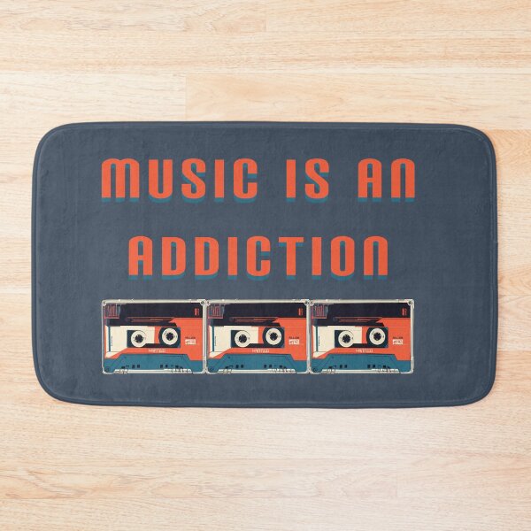Item preview, music is an addiction, quotes designed and sold by La Loca.