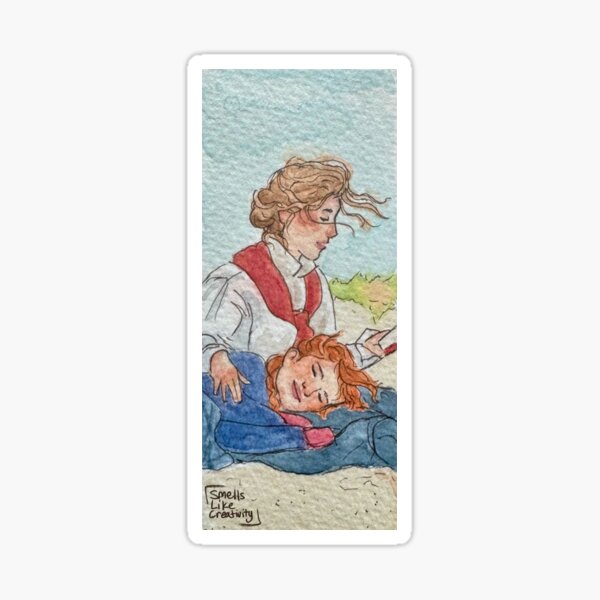 Item preview, Beth & Jo at the Seaside - Watercolor designed and sold by smellslikecreativity.