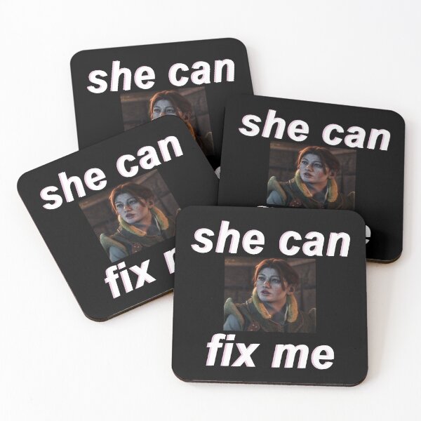Item preview, [FOR DARK BACKGROUND] Harding "She can fix me" designed and sold by cybarchangel.