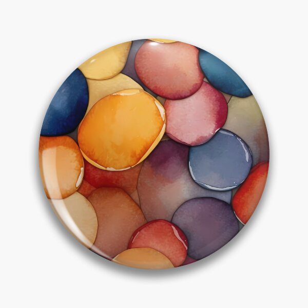 Item preview, Vibrant Watercolor Pebbles designed and sold by Vitalka-uk.