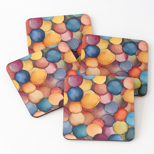Item preview, Vibrant Watercolor Pebbles designed and sold by Vitalka-uk.