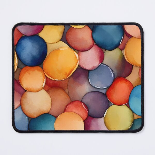 Item preview, Vibrant Watercolor Pebbles designed and sold by Vitalka-uk.
