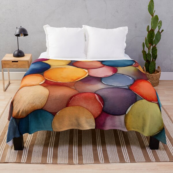 Item preview, Vibrant Watercolor Pebbles designed and sold by Vitalka-uk.