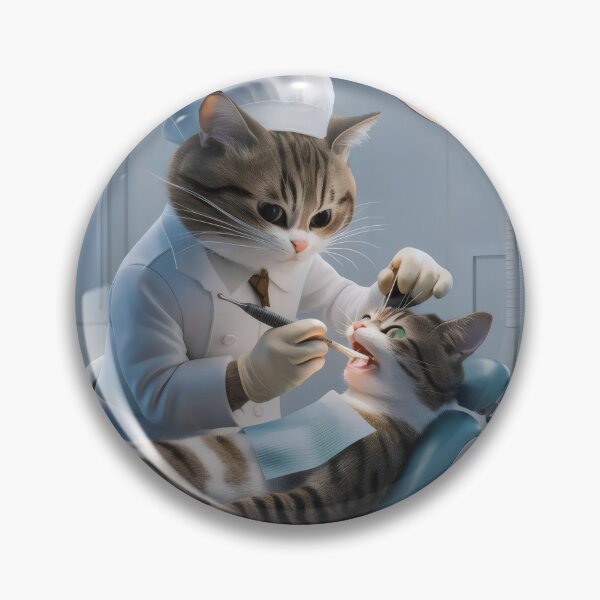 Item preview, Dentist cat. designed and sold by MyHappyArtShop.