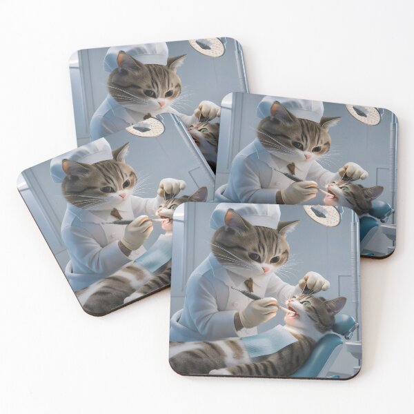 Item preview, Dentist cat. designed and sold by MyHappyArtShop.