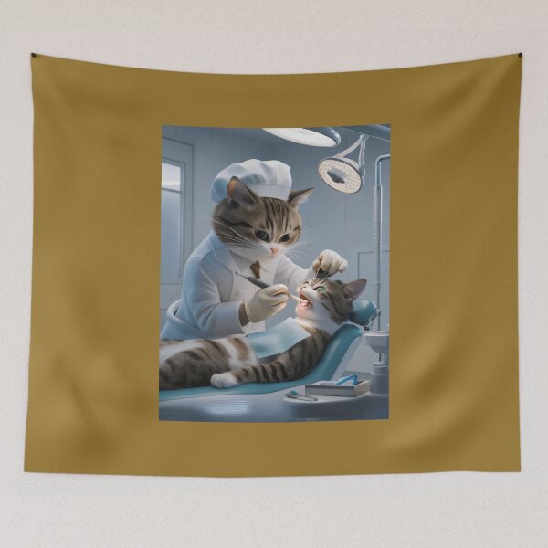 Item preview, Dentist cat. designed and sold by MyHappyArtShop.
