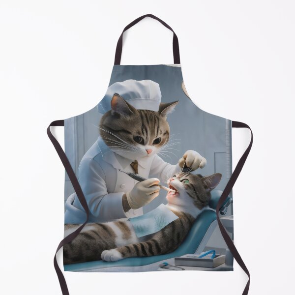 Item preview, Dentist cat. designed and sold by MyHappyArtShop.