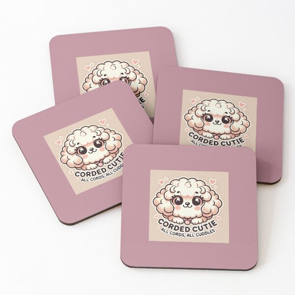 Item preview, Corded Cutie - Kawaii Puli Dog Illustration designed and sold by ANIARTONLINE.