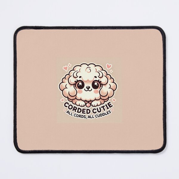 Item preview, Corded Cutie - Kawaii Puli Dog Illustration designed and sold by ANIARTONLINE.