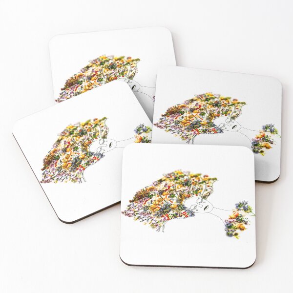 Item preview,  Elegant and gorgeous crying woman with intricate floral hairstyle designed and sold by orintamis.