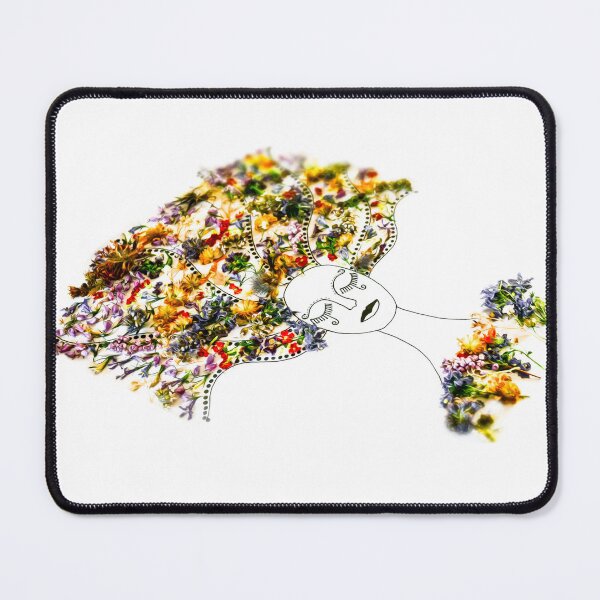 Item preview, Elegant and gorgeous crying woman with intricate floral hairstyle designed and sold by orintamis.
