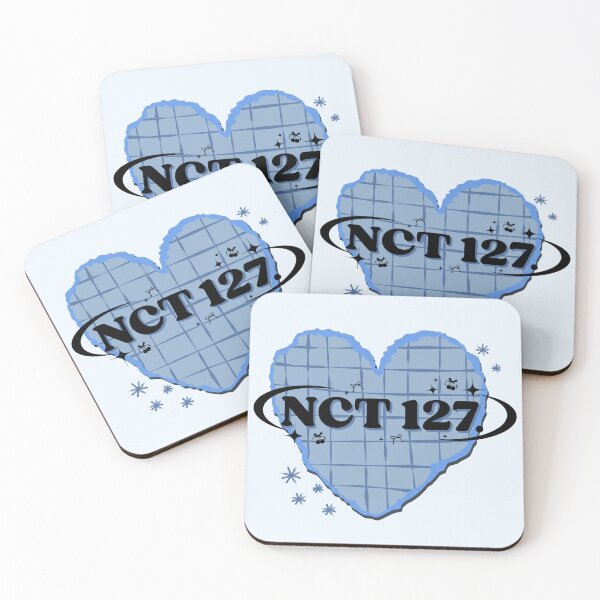 Item preview, NCT 127 K-Pop Blue Heart Scrapbook Design designed and sold by AJUNICE STUDIO.