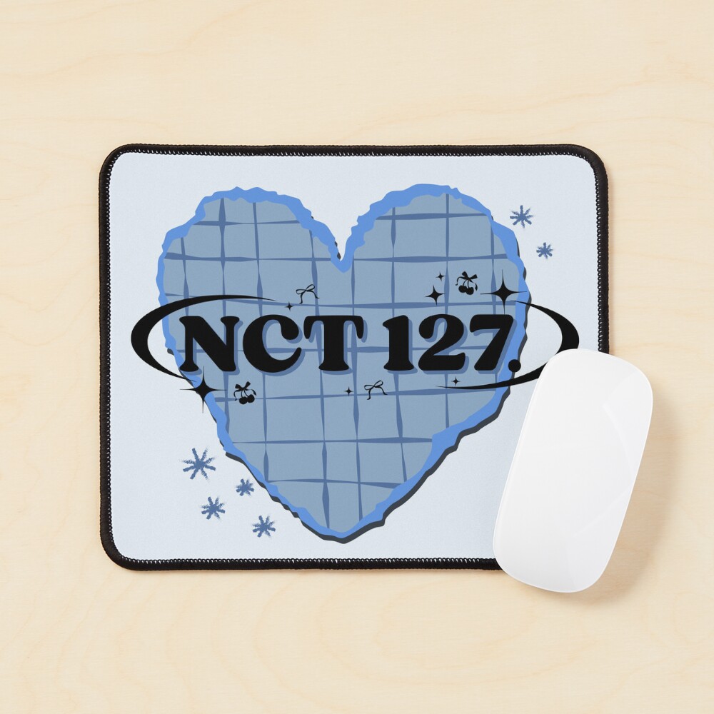 NCT 127 K-Pop Blue Heart Scrapbook Design