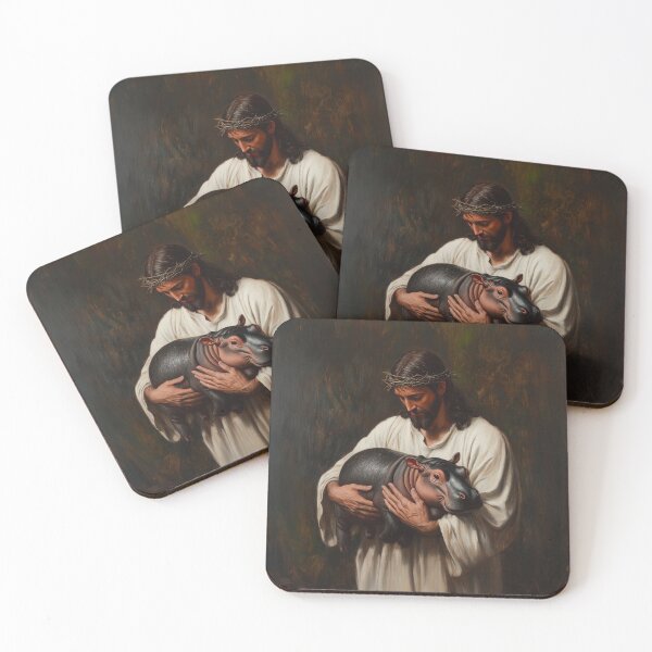 Item preview, Jesus and Moo Deng designed and sold by PalaceArt.