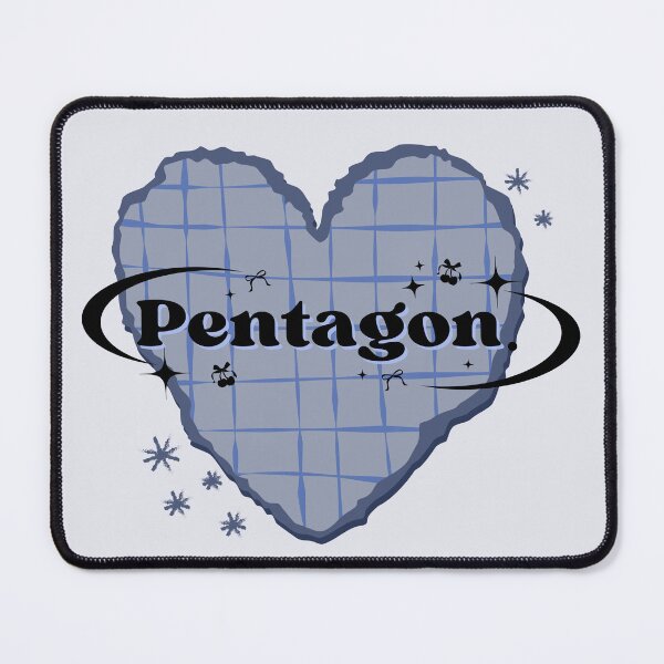 Item preview, Pentagon K-Pop Blue Heart Scrapbook Design designed and sold by AJUNICE STUDIO.