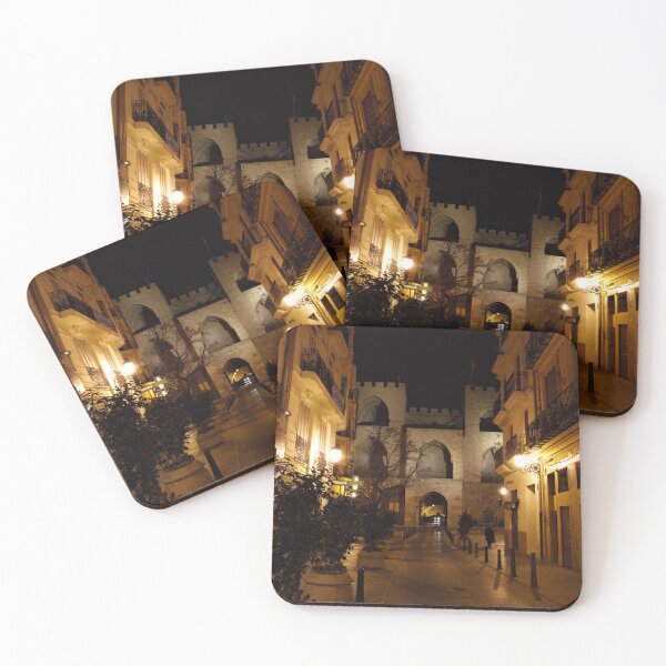 Item preview, Night view of Serranos Street designed and sold by RaquelClausi.