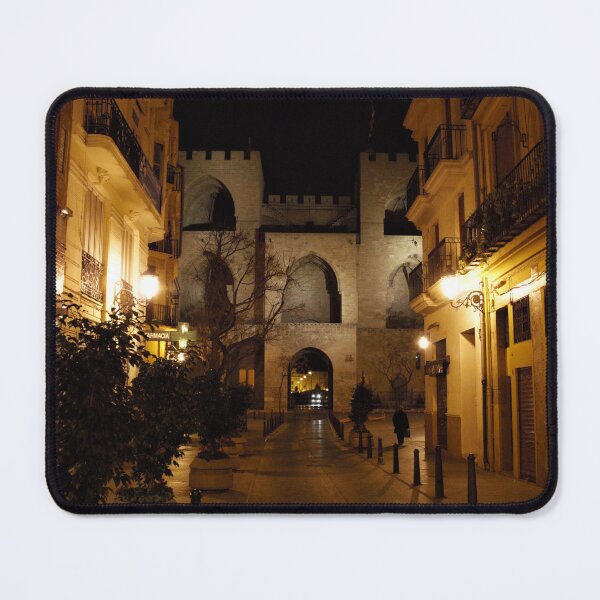 Item preview, Night view of Serranos Street designed and sold by RaquelClausi.
