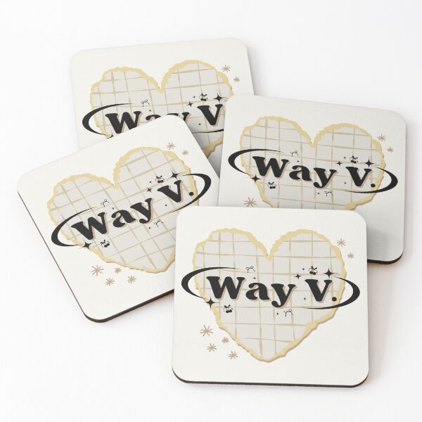 Item preview, WayV K-Pop Gold Heart Scrapbook Design designed and sold by AJUNICE STUDIO.