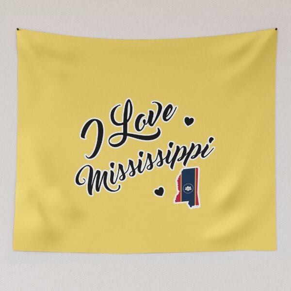 Aperçu de l'œuvre J'AIME LE MISSISSIPPI créée et vendue par Amazing States of America.
