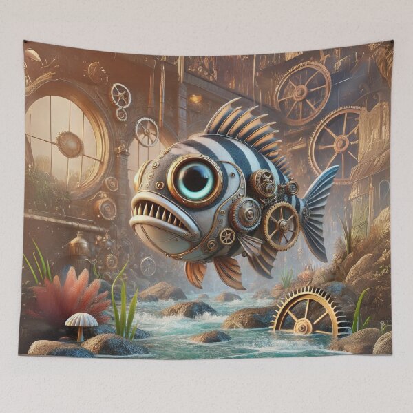 Item preview, Steampunk Goliath Tigerfish designed and sold by Sillytoe.
