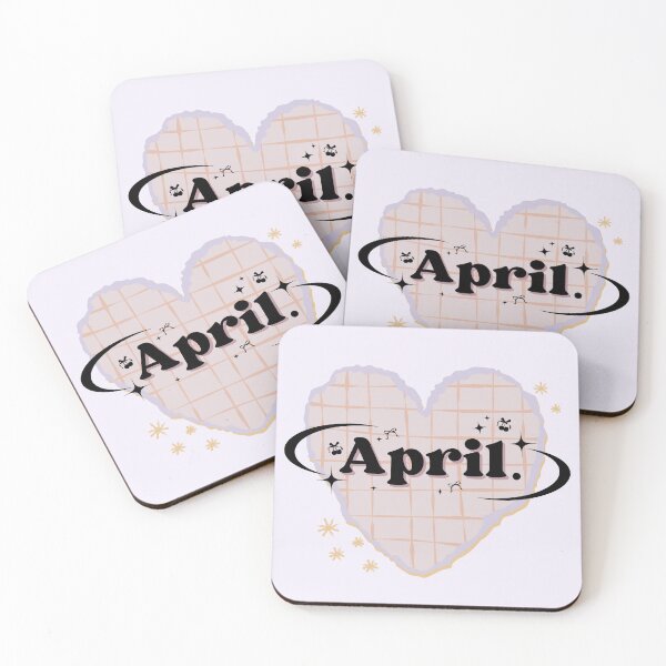 Artikelvorschau, APRIL Kpop Pastell Herz Scrapbook Design entworfen und verkauft von AJUNICE STUDIO.