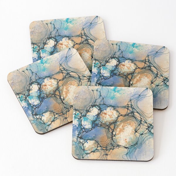 Item preview, Watercolor Abstract Rocks Painting - original by Krista Robertson designed and sold by Krista Robertson.