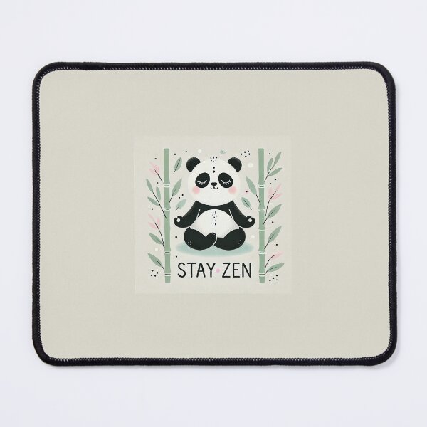 Item preview, Stay Zen - Peaceful Meditating Panda Illustration designed and sold by ANIARTONLINE.