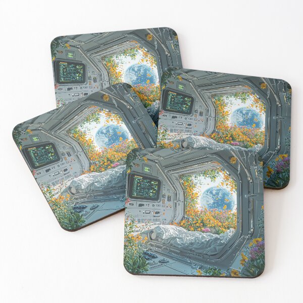 Item preview, Floral Haven in Orbit: A Glimpse of Earth from a Gardened Spacecraft designed and sold by oanaunciuleanu.