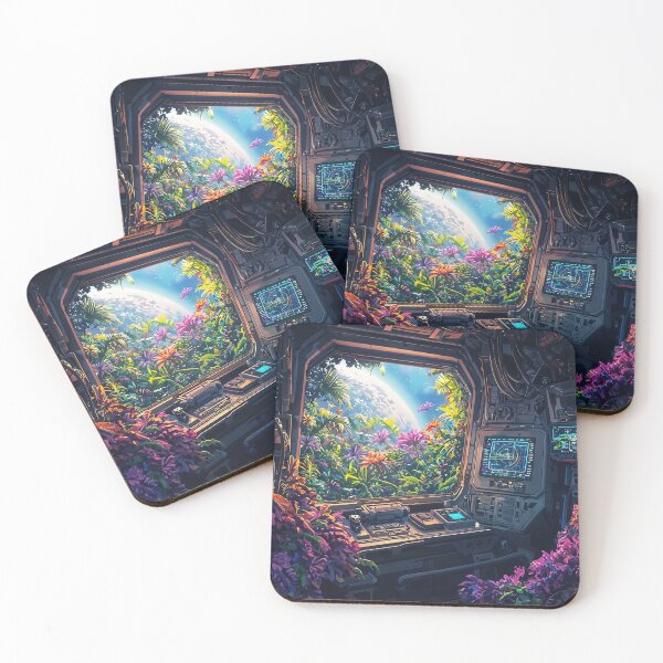 Item preview, Floral Haven in Orbit: A Glimpse of Earth from a Gardened Spacecraft designed and sold by oanaunciuleanu.