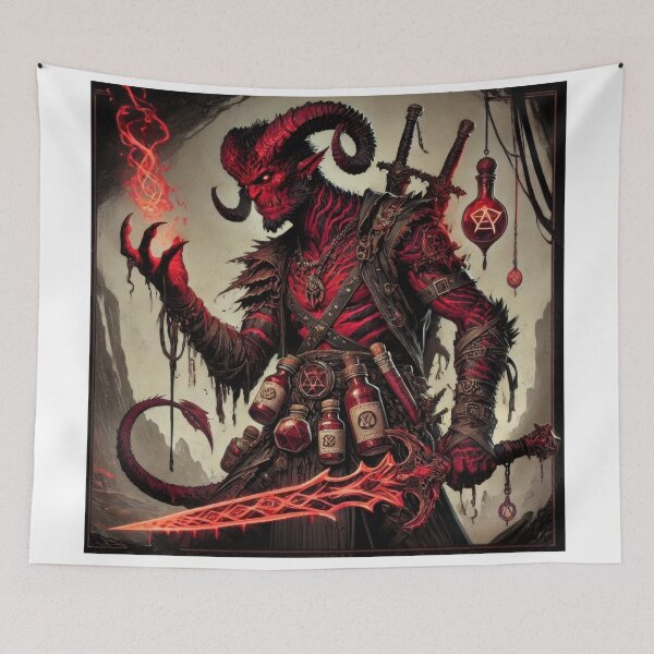 Item preview, Infernal Tiefling Mutant Blood Hunter designed and sold by Johnny MeatShield.