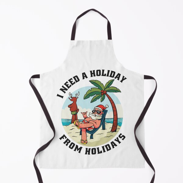 Item preview, I Need a Holiday from Holidays - Relaxing Santa designed and sold by HandicraftArt.