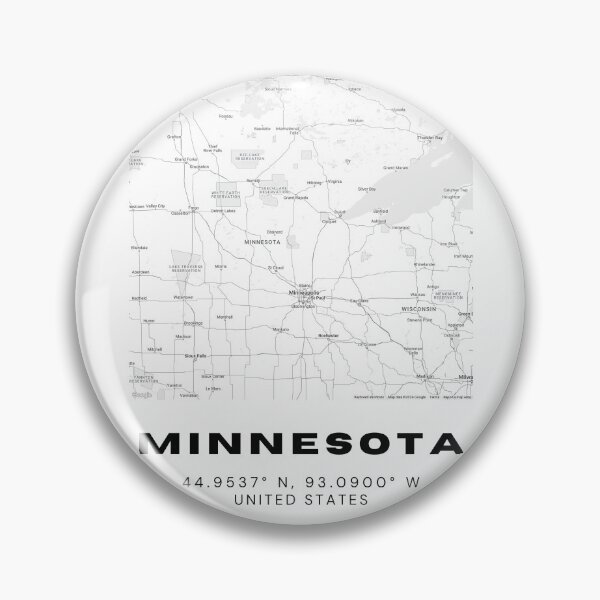 Item preview, Minimalist Minnesota Map Art - Black and White Coordinates Design designed and sold by RM-Journey.
