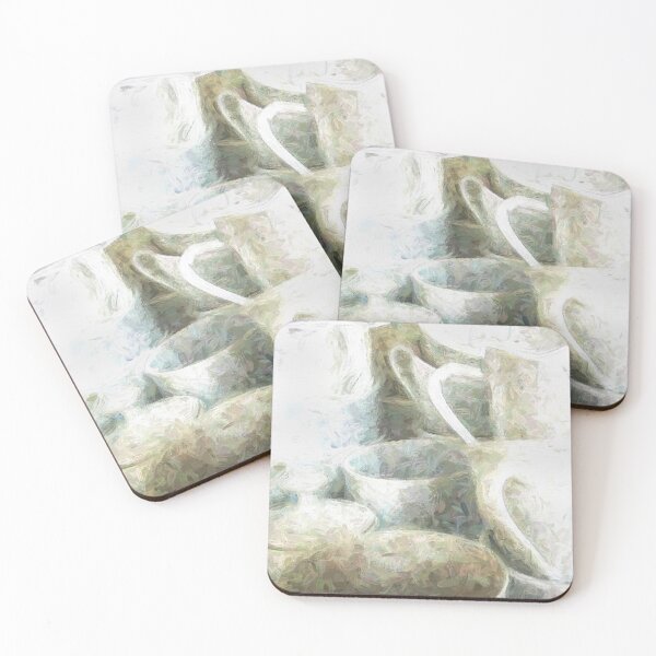 Item preview, Stacked Up White Coffee Cups X102 designed and sold by RichFrancoCars.