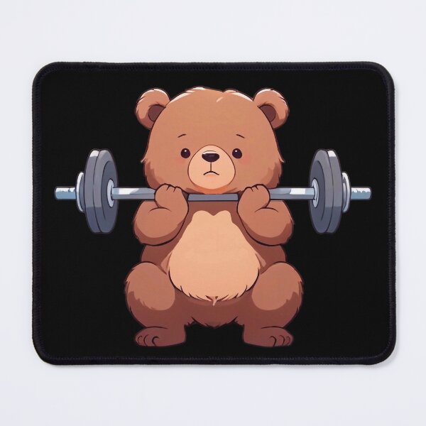 Item preview, Squatting Grizzly Bear designed and sold by FreshArtFusion.