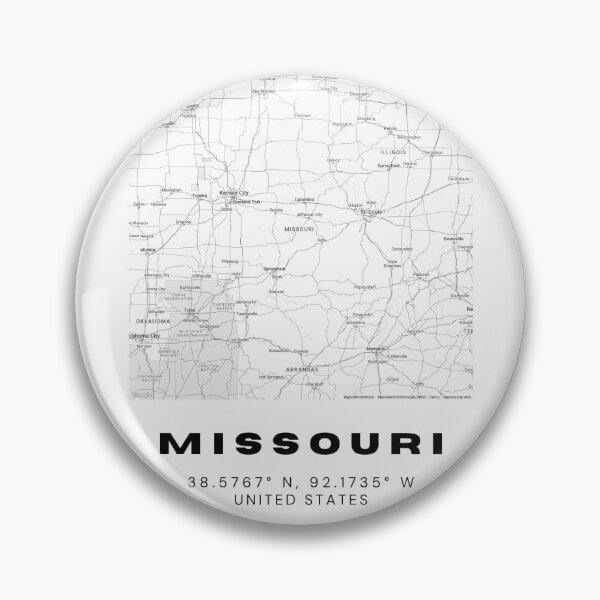 Item preview, Minimalist Missouri Map Art - Black and White Coordinates Design designed and sold by RM-Journey.
