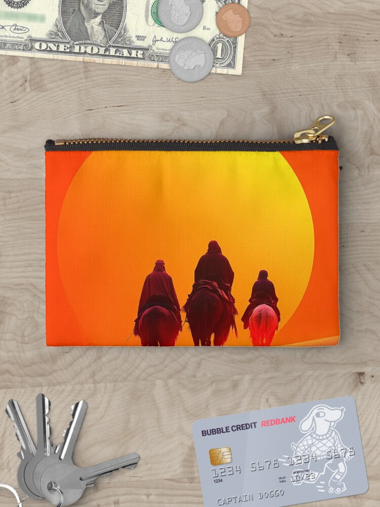 Thumbnail 3 of 4, Zipper Pouch, Sunset In The Desert designed and sold by Patricks-Art.