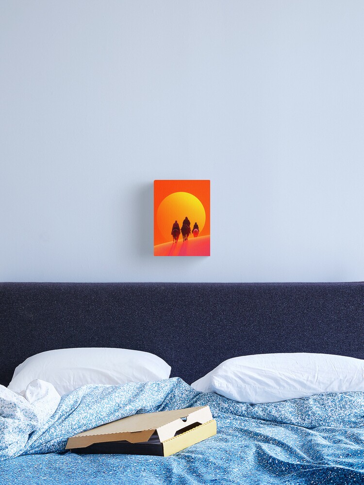 Thumbnail 2 of 3, Canvas Print, Sunset In The Desert designed and sold by Patricks-Art.