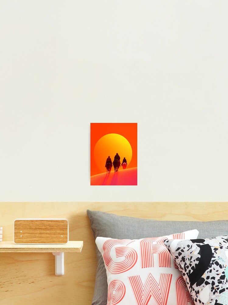Thumbnail 2 of 3, Photographic Print, Sunset In The Desert designed and sold by Patricks-Art.