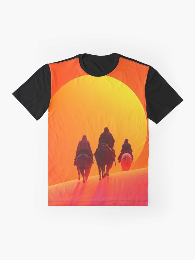 Thumbnail 4 of 5, Graphic T-Shirt, Sunset In The Desert designed and sold by Patricks-Art.