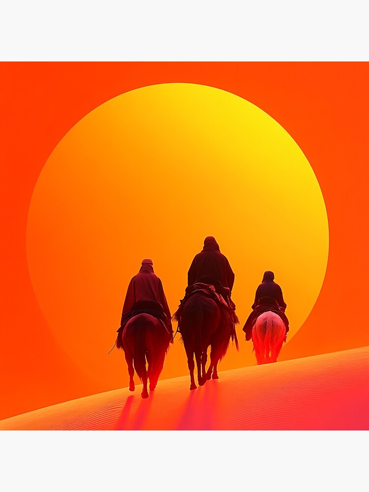 Thumbnail 4 of 4, Pillow, Sunset In The Desert designed and sold by Patricks-Art.