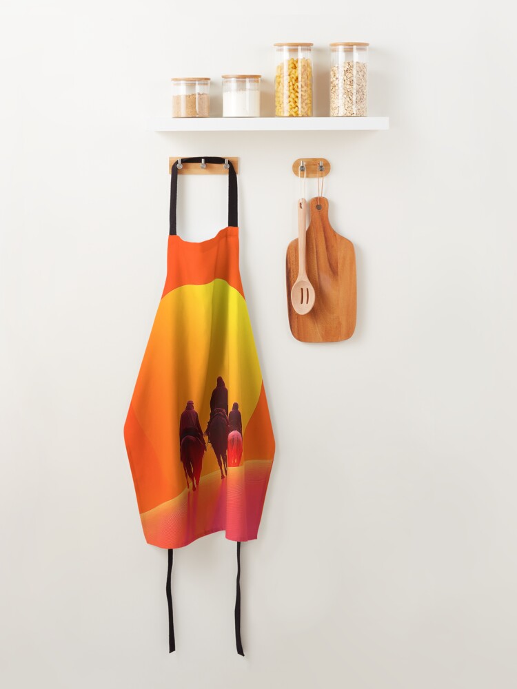 Thumbnail 4 of 6, Apron, Sunset In The Desert designed and sold by Patricks-Art.