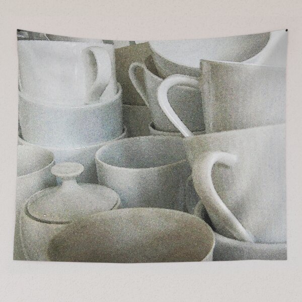 Item preview,  Stacked Up White Coffee Cups X104 designed and sold by RichFrancoCars.