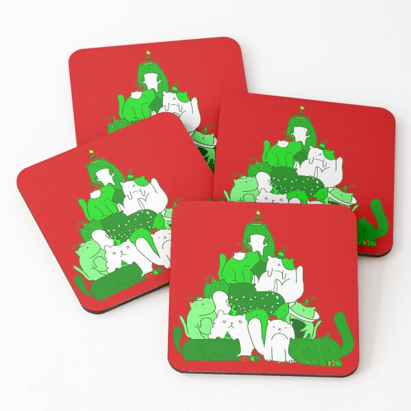 Item preview, ugly christmas cat tree festive designed and sold by Gossip Rag.